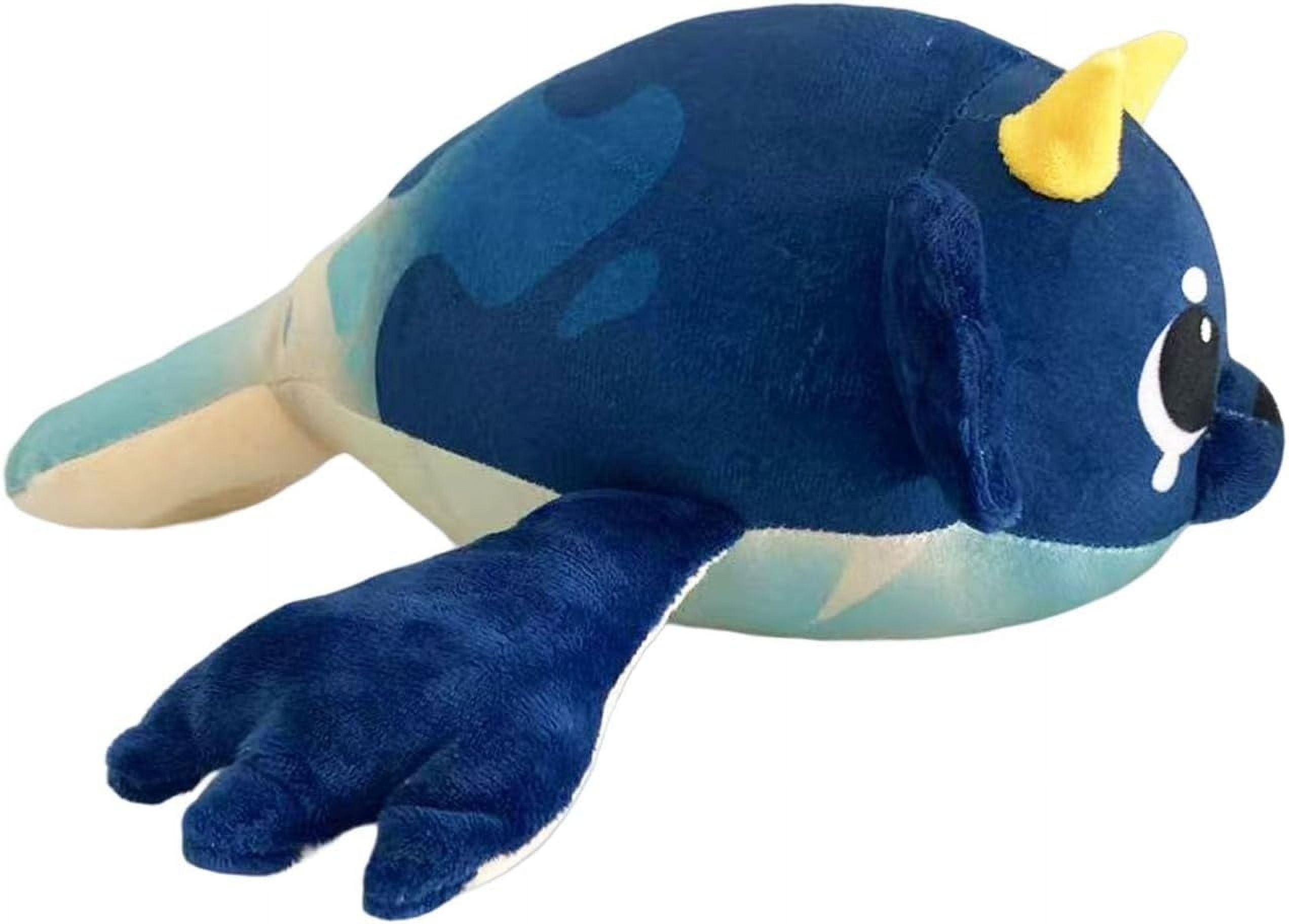 Kidora Toys Genshin Impact Anime Figure Plush - Cute Berrypuff The Blubberbeast Stuffed Animals Plushies Doll Cute Fat Seal Plushies Collection Gift for Kids and Game Fans